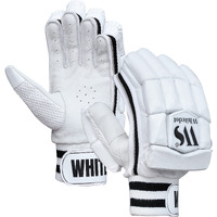 Whitedot Capital Cricket Batting Gloves||Suitable for Mens|Adult|Large Left Hand||White