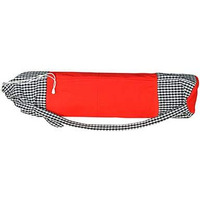alemah Cotton Yoga Workout Mat Holder Cover Carry Bag only, with Draw String and Shoulder Strap 28  Length x 6  Dia, Red (Pack of 1 Piece).