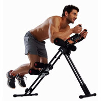 CROSSBORDER ABS Fitness Abdominal Rocket 6 Pack Gym Machine (Black)