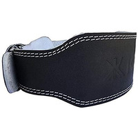 Kobo WTB-02 4  Leather Weight Lifting Belt Leather Support Olympic Weight Lifting Belt for Men and Women 4 Inch Back Support for Lifting, Medium (Black)