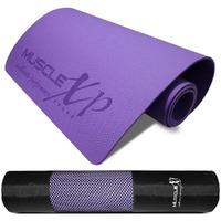 MuscleXP Yoga Mat for Women and Men with Cover Bag, Superior EVA Material, 6mm Extra Thick Exercise mat For Home Exercise, Anti Tear Anti Slip For Home & Gym Use (Purple)
