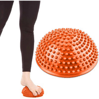 Strauss Hedgehog Balance Pods, Spiky Fitness Domes for Kids Adults Sports, Foot Massage, Stability Training, Physical Therapy, Yoga Gymnastics Exercise, Core Strength (Orange)