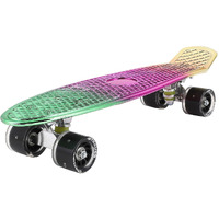 STRAUSS Fibreglass Cruiser Skateboard| Penny Skateboard| Casterboard| Hoverboard| Anti-Skid Board with High Precision Bearings Ideal for 8 Years Old and above 22 X 6 Inch,(Green,Pink,Yellow)