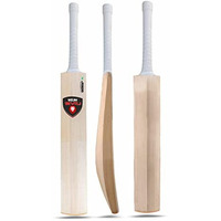 Jaspo Club-Craze Kashmir Willow Full Size Grade 1 Cricket Bat for Tournament with Bigger Sweet Spot and Singapore Cane Handle Approx Weight 1200-1250 Grams (Short Handle) (Delhi Devils)