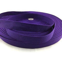 Packard Polypropylene Tape (10 Meter Length x 1 Inch Width 0.7mm Thickness) Nylon Canvas Webbing 1-inch Wide for Collars, Leashes, Diving Gear, Sports Gear, Bag Belt, Hiking, DIY Projects (Purple)