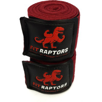 FitRaptors Cotton Boxing Hand Wrap with Thumb Loop for Men & Women Gym Accessories and Fitness Support Gloves Straps with Premium Velcro for Better Stability and Grip (4.5 Meters, Maroon)