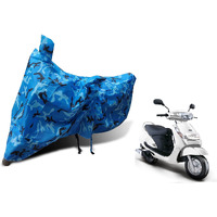 Auto Hub Mahindra Duro 125 Bike Cover Waterproof Original Duro 125 Cover Waterproof Duro 125 Bike Cover Bike Cover Duro 125 Waterproof Duro 125 Body Cover Bike Body Cover Duro 125 (Jungle Blue)