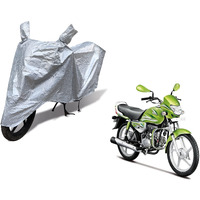 Auto Hub Hero HF Deluxe AHo Bike Cover Waterproof HF Deluxe AHo Bike Cover Bike Cover HF Deluxe AHo Waterproof HF Deluxe AHo Body Cover Bike Body Cover HF Deluxe AHo (Checked Silver)