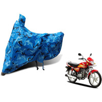 Auto Hub Hero HF Deluxe Bike Cover Waterproof HF Deluxe Cover Waterproof HF Deluxe Bike Cover Bike Cover HF Deluxe Waterproof HF Deluxe Body Cover Bike Body Cover HF Deluxe (Jungle Blue)