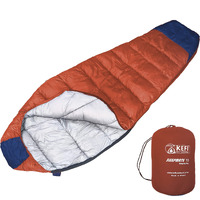 BikerZ Mummy Sleeping Bag (Orange Navy)