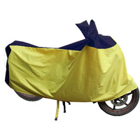 Water Proof Bike Body Cover for All Two Wheelers Universal Bike Cover(with Mirror Pockets) (Gold & Black)