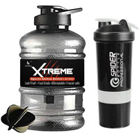 DOVEAZ Sports Water Bottle and gym shaker for Gym, Protein Shaker Bottle, Gallon Water Bottle (1.5 LTR) pack of -2(modal-2)