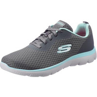 Skechers-Women's Casual Shoes-SUMMITS-896222ID-CCAQ-8 Charcoal/Aqua