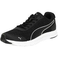 Puma mens Rapid Runner Black-Silver Sneaker - 7 UK (37116603)