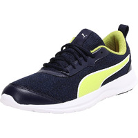 Puma Mens Rapid Runner Peacoat-Limepunch Running Shoe - 9 UK (37116504)