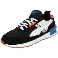 Puma Unisex-Adult Graviton Pro Black-White-Vaporous Gray-Burnt Red-Lake Blue Sneaker, 5 UK (38073617)