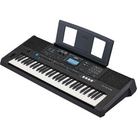 YAMAHA PSR-E473,61 KEYS PORTABLE KEYBOARD WITH POWER ADAPTOR, Black