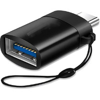 Dyazo USB-C Male to USB 3.0 Female Adapter/Connector/Converter for MacBook Pro 2023, iMac, iPad Mini 6/Pro, MacBook Air 2022, and Other Type C Devices -(Black)