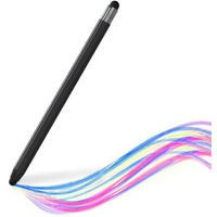 Elfora 2 in 1 Tablet Stylus Pen for All Touch Screens Devices | Fine Point Tip | High Sensitivity & Precision Capacitive Pen with Compatible for iOS, Android, and Windows  Black