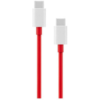 OnePlus Warp Charge Type-C To Type-C Cable 100Cm, Compatible With Smartphone, Red,White