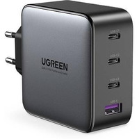 UGREEN 100W USB C Charger USB C GaN 4 Ports Charger PD Charger with PPS GaN Supports 20W USB C Compatible with MacBook Pro, iPhone 13 Pro, iPhone 12, iPad Pro, Dell XPS 15, S21 Indian Plug