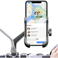 SKYCELL Universal Mobile Holder for Scooty, Bike Mobile Stand Holder Metal Body