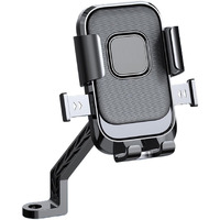 SKYCELL Mobile Holder for Scooty, Scooter & Activa - Universal Bike Mobile Stand Holder for Scooty, Scooter, Activa & More Black