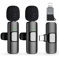 SKYCELL Wireless Bluetooth Collar Mic for Youtubers  Ideal Microphone for Mobile YouTube Channels, Wireless Mic for Vlogging, and Collar Mic for Clear Audio Live Recording No App Needed K9