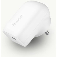 Belkin 30W Wall Charger, USB-C Charger Block, Fast Charging Block for iPhone 16, 16 Plus, 16 Pro, 16 Pro Max, 15, 15 Pro, 15 Pro Max, 14, 14 Pro, 14 Pro Max, Galaxy S24, iPad, AirPods & More