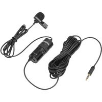 Boya BY-M1 Pro Auxiliary Omnidirectional Lavalier Condenser Microphone (20 Ft Cable)