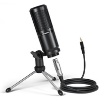 MAONO Au-Pm360Tr Trs Condenser USB Mic For Pc And Youtube Recording, Podcast Microphone For Gaming, Studio, Vlogging, Black