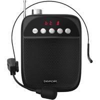 DIGIMORE Wireless Portable Voice Amplifier | 10W Speaker w Head Mic | BT 5.0, USB MP3, FM, TF Card & Recording Feature | 8Hrs Battery | for Tour Guides, Yoga, Fitness Instructors, Colleges (D-1230)