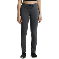 Jockey Women's Regular Fit Lounge Pants (1301-0105-CHAML_M_Charcoal Melange_Medium)