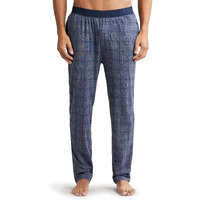 Jockey Men's Pyjama Bottom (Regular Fit Pyjama_Mid Blue Print1-Large)