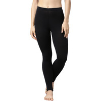 Enamor Women's Thermal Legging with Sweat Wicking and Antimicrobial Finish Slim Bottom (TH03_Black_S)