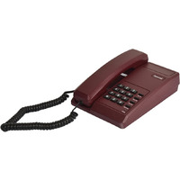 Beetel B11 Corded Landline Phone, Ringer Volume Control, LED for Ring Indication, Wall/Desk Mountable, Classic Design,Clear Call Quality,Mute/Pause/Flash/Redial Function (Made In India)(Dark Red)(B11)