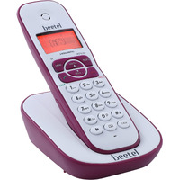 Beetel X73 Cordless 2.4Ghz Landline Phone with Caller ID Display, 2-Way Speaker Phone with Volume Controls, Auto Answer, Alarm Function, Stylish Design (Red/White)(X73)