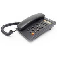 Beetel Newly Launched G20,TEC Certified,Caller ID LCD Display, Ringer LED, DTMF/FSK Compatible, Adjustable Handset/Ringer Volume,Music on Hold,Desk/Wall Mountable,3 Level LCD contrast,Alarm(G20-Black)