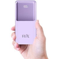 FLiX (Beetel) UltraCharge P115 10000mAh 22.5W QC Power Delivery PPS Power Bank, Tripple Output, Dual Input Type C & B, Percentage LED Indicator, Compatible iPhone, Samsung, Google (XPB-P115)(Purple)