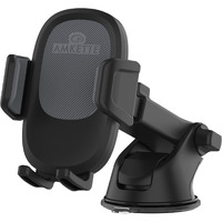 Amkette iGrip Drive Long Arm Premium Mobile holder for car with 360 Rotation, Strong Build Quality for Dashboard and Windshield |Telescopic Adjustable Arm and Bottom Foot |Suction pad|Drive Assist App