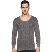 Lux Inferno Men's Regular Fit Thermal Top (Inferno_Ch_Fs_Rn_90_Charcoal Melange_Large)