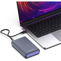 Ambrane 85W Fast Charging Powerbank for MacBook, Type C Laptop & Mobile Charging, 20,000mAh Battery, Triple Output, Power Delivery & Quick Charge (Powerlit Ultra lite, Black)