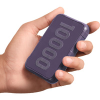 Ambrane 10000mAh Rugged, Slim & Compact Powerbank, 22.5W Fast Charging, USB & Type C Output, Power Delivery, Quick Charge for iPhone, Android & Other Devices (Force 10k, Purple)