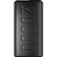 Ambrane 20000mAh Powerbank, 22.5W Fast Charging, Triple Output (2 USB & 1 Type C), Power Delivery, Quick Charge for iPhone, Android & Other Devices, Made in India + Type C Cable (Stylo 20, Black)