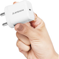 Ambrane 20W Type C Mobile Charger Adapter, Fast Charging for Android, iPhone 15/14/13/12/11/X & Pro, Max Series, Google Pixel & Other Type C Enabled Devices, PD Technology (Charge 20, White)