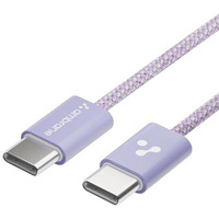 Ambrane 60W Type-C to Type-C Fast Charging Cable for Smartphones, Tablets, Laptops, iPhone 15 & Other Type C Devices, PD Technology, 480Mbps Data Sync, 1.2M (ABCC-60, Purple)