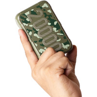 Ambrane 20000mAh Rugged Compact Powerbank, Slim & Lightweight with 22.5W Fast Charging, USB & Type C Output, Power Delivery, Quick Charge for iPhone, Android & Other Devices (Force 20k, Dark Green)