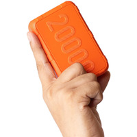 Ambrane 20000mAh Rugged Compact Powerbank, Slim & Lightweight with 22.5W Fast Charging, USB & Type C Output, Power Delivery, Quick Charge for iPhone, Android & Other Devices (Force 20k, Orange)