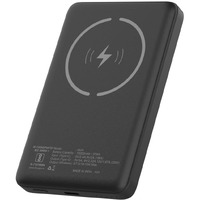 Stuffcool Alum 10000mAh Made in India Aluminium Metallic Magnetic Wireless Powerbank for iPhone 12/13/14/15 Series (Black)