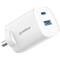 Stuffcool Nuevo 25W Super Small Dual Port PD PPS GaN Charger Supports Samsung Super Fast Charging, S24 Ultra,S23/S23 fe/S21 fe, and Charges iPhones & Pixels 50% in 30 mins